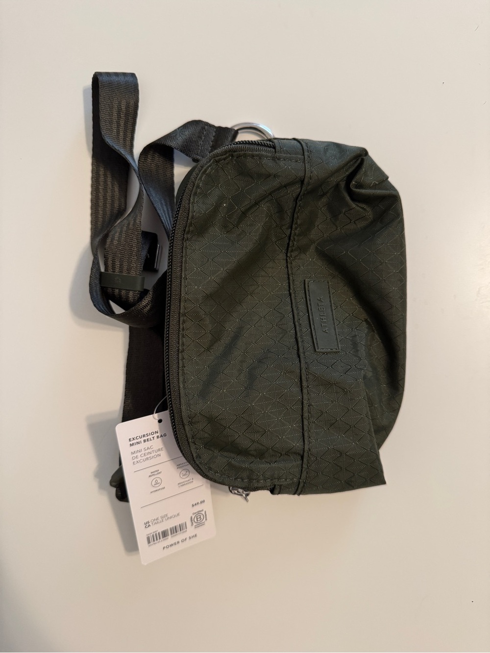 Athleta Olive Green Fanny Pack Excursion Mini Belt Bag